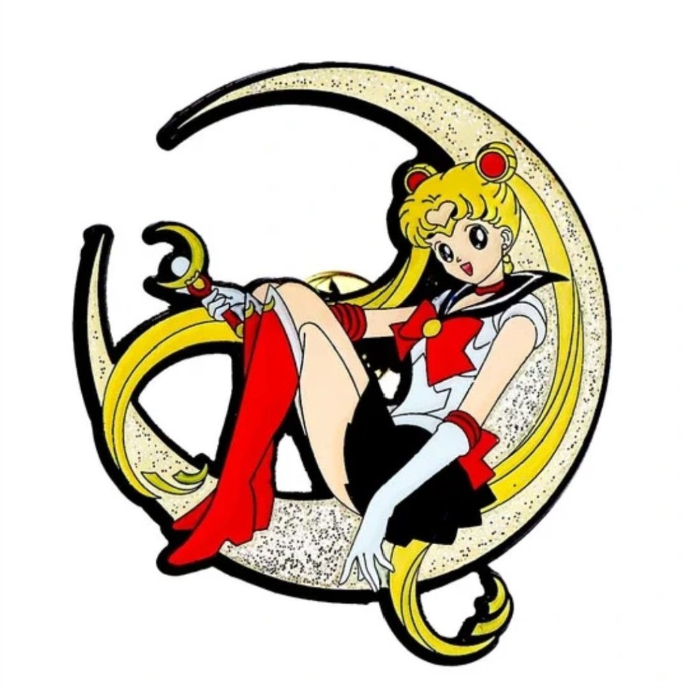 Sailor Moon Enamel Pin , Anime Brooch